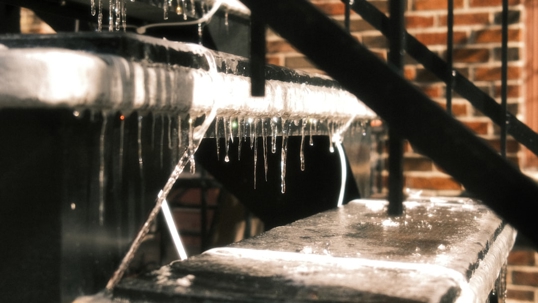 frozen stairs